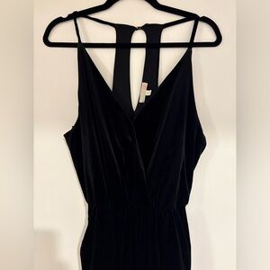 Gianni Bino Velvet Halter Jumpsuit